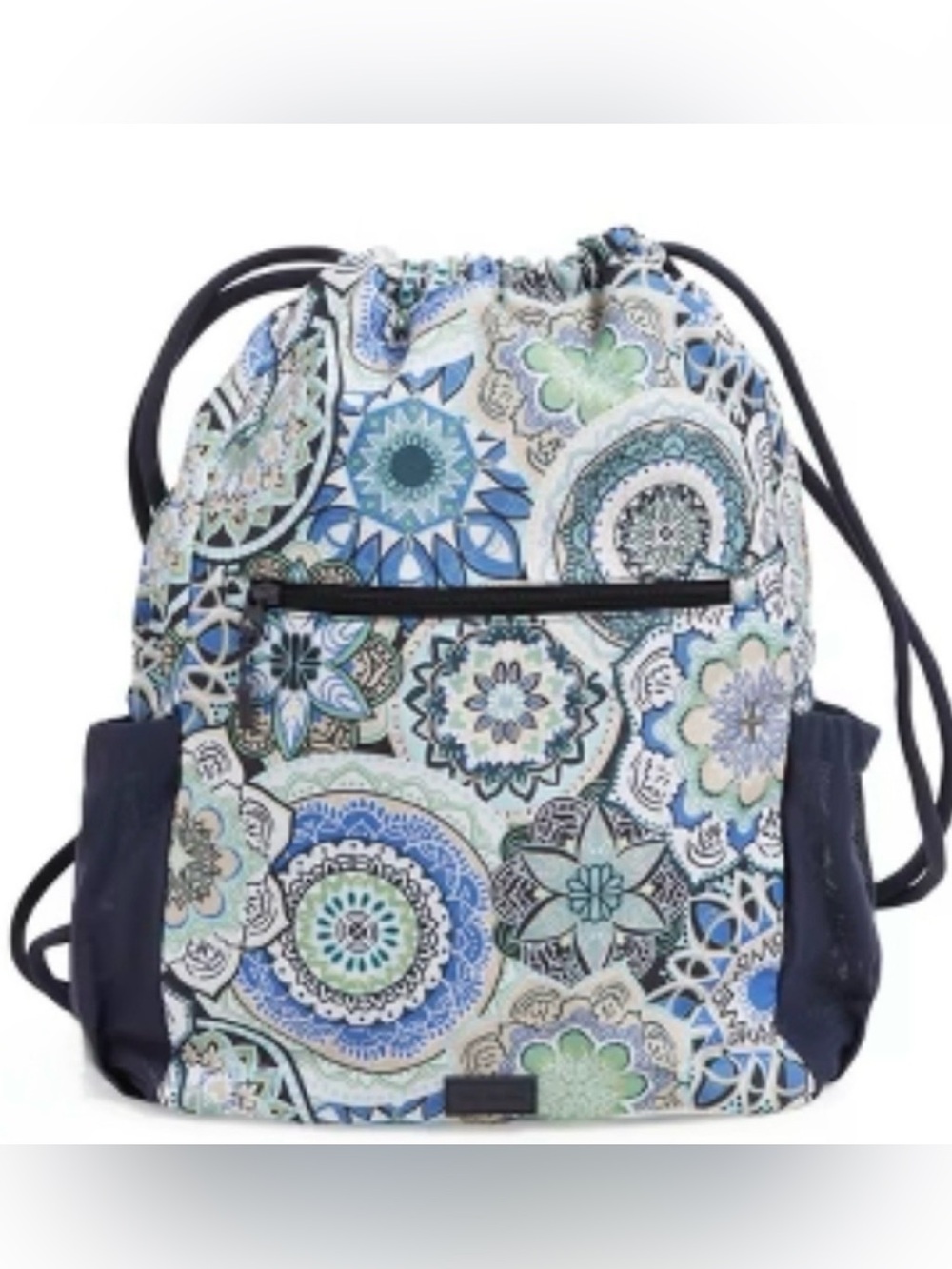 Vera Bradley Sketched Medallion Pattern Lighten Up Drawstring Backpack NWT in or
